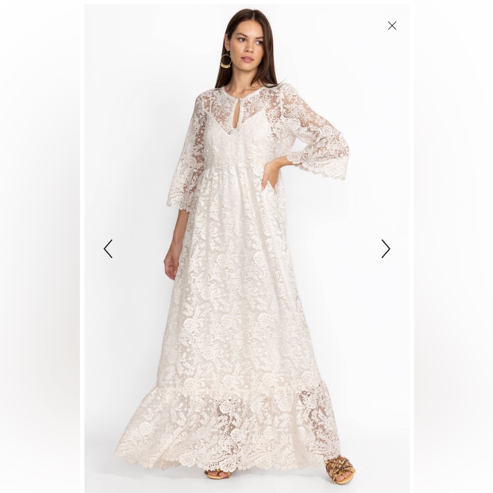 🤍NWT JOHNNY WAS HARPER LACE MAXI DRESS🌟
